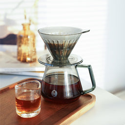 TIMEMORE COFFEE SERVER 600ML - TRANSPARENT BLACK - The Coffee Machine Collective