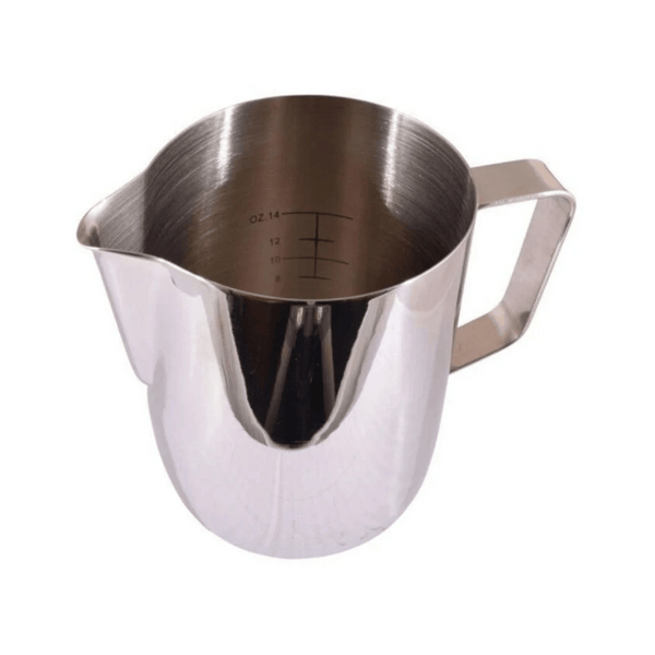 FOAMING JUG WITH ETCHED VOLUME MEASURES - The Coffee Machine Collective