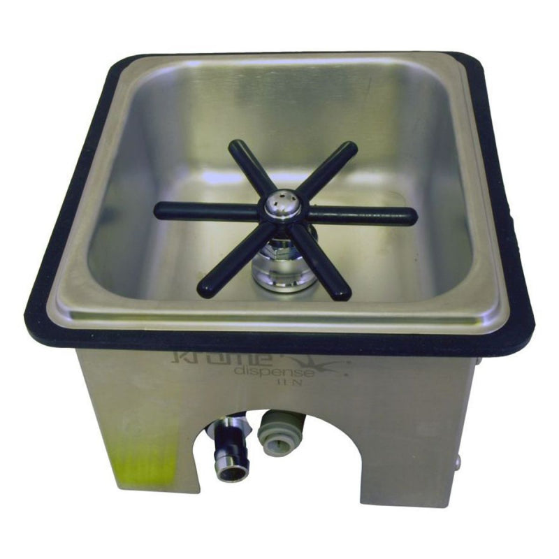 COUNTER TOP PITCHER RINSER/GLASS RINSER - 152MM (L) 140MM (W) 64MM (D)