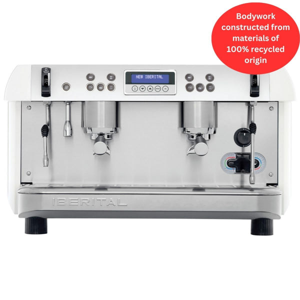 NEW IBERITAL PID 2-GRP 5000W - WHITE - The Coffee Machine Collective