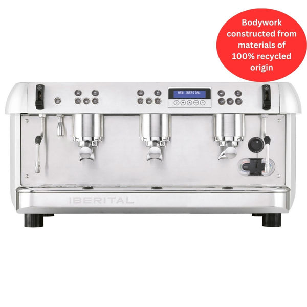 NEW IBERITAL PID 3-GRP 6000W - WHITE - The Coffee Machine Collective