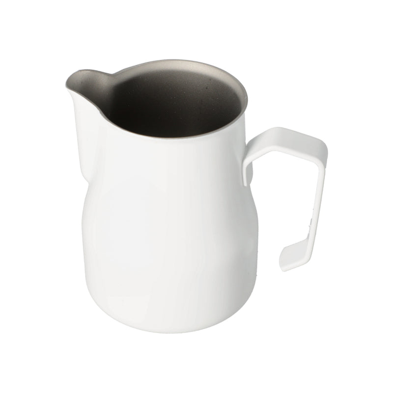 MOTTA 350ML TEFLON FOAMING JUG - WHITE - The Coffee Machine Collective