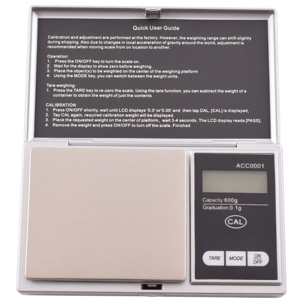 YAGUA SCALE 600 X 0.1G WITH EXTRA LARGE TRAY ACC0001 - The Coffee Machine Collective