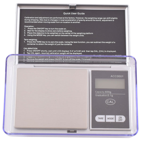 YAGUA SCALE 600 X 0.1G WITH EXTRA LARGE TRAY ACC0001 - The Coffee Machine Collective