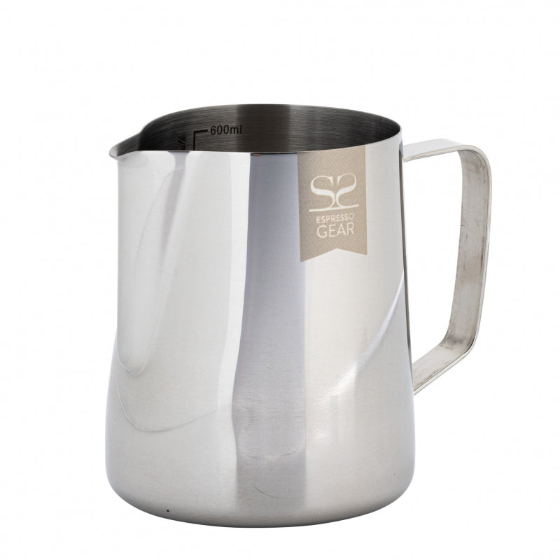 ESPRESSO GEAR LINED FROTHING PITCHER, STAINLESS STEEL, 0.6L - The Coffee Machine Collective