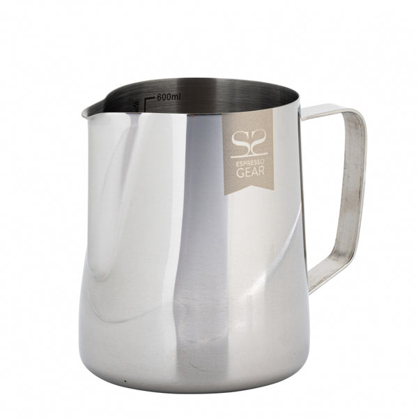 ESPRESSO GEAR LINED FROTHING PITCHER, STAINLESS STEEL, 0.6L - The Coffee Machine Collective