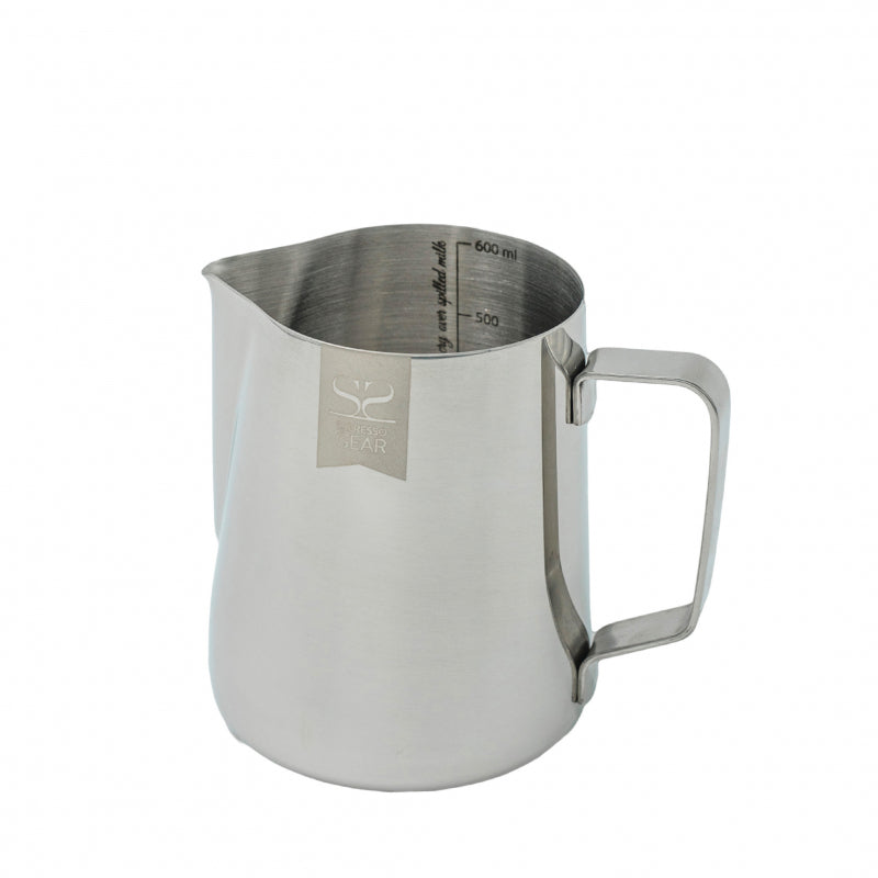 ESPRESSO GEAR LINED FROTHING PITCHER, STAINLESS STEEL, 0.6L - The Coffee Machine Collective