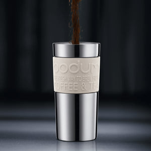 BODUM VACUUM TRAVEL PRESS SET COFFEE MAKER, 0.35 L, 12 OZ - S/S