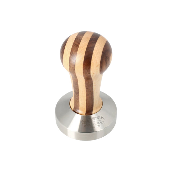 MOTTA COFFEE TAMPER WOOD STRIPES 58MM - The Coffee Machine Collective