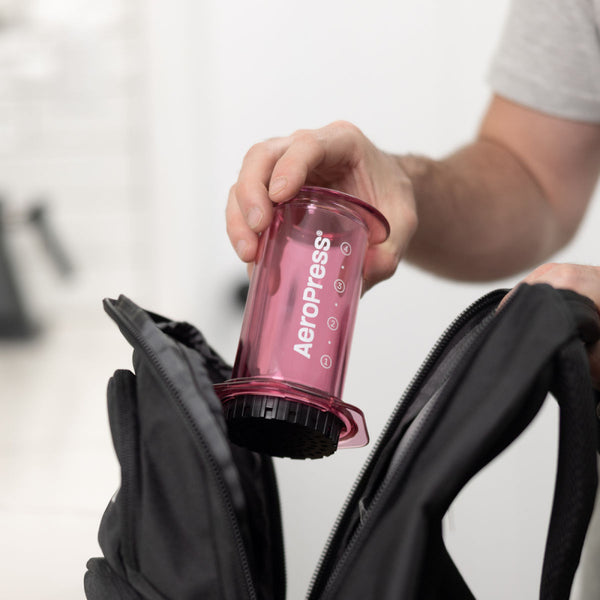 AEROPRESS CLEAR PINK COFFEE MAKER - The Coffee Machine Collective