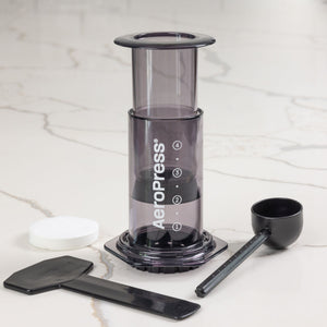 AEROPRESS CLEAR BLACK COFFEE MAKER - The Coffee Machine Collective