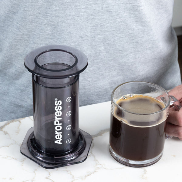 AEROPRESS CLEAR BLACK COFFEE MAKER - The Coffee Machine Collective