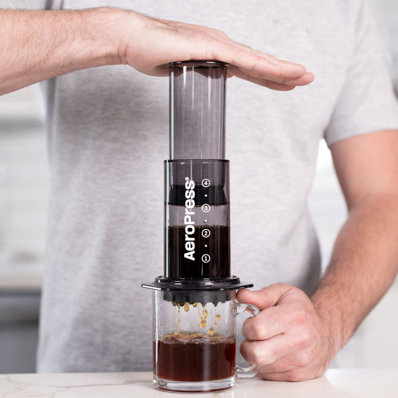 AEROPRESS CLEAR BLACK COFFEE MAKER - The Coffee Machine Collective