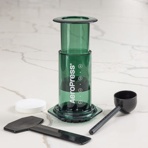 AEROPRESS CLEAR GREEN COFFEE MAKER - The Coffee Machine Collective