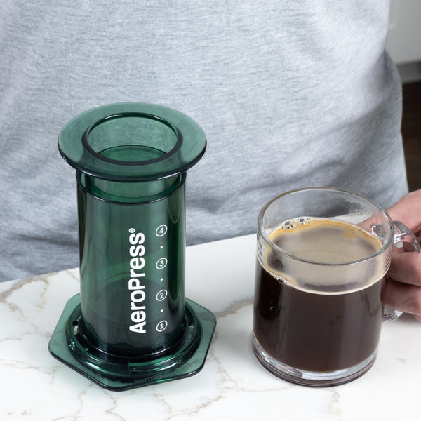 AEROPRESS CLEAR GREEN COFFEE MAKER - The Coffee Machine Collective