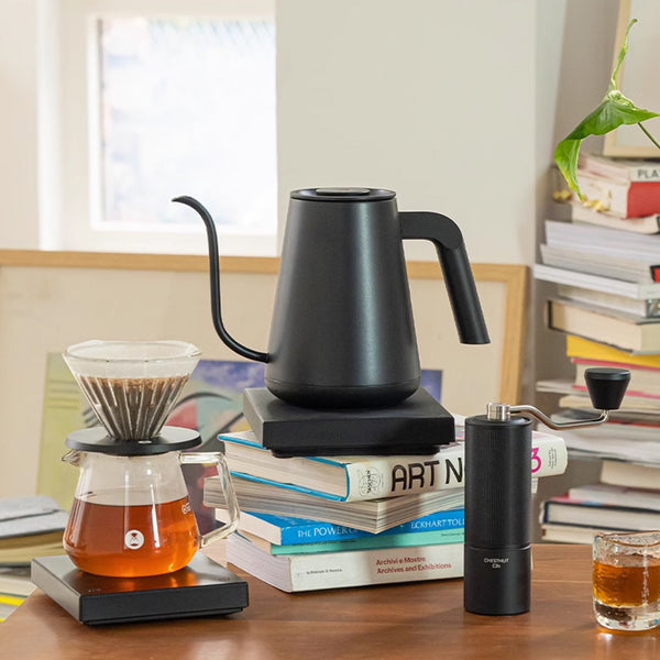 TIMEMORE FISH SMART PRO ELECTRIC POUR OVER KETTLE - BLACK 900ML - The Coffee Machine Collective