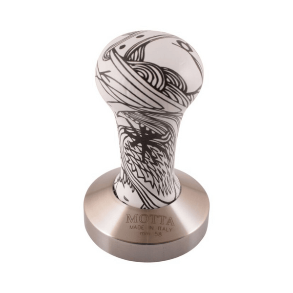 MOTTA TAMPER PLAIN BASE BLACK/WHITE 58MM - The Coffee Machine Collective