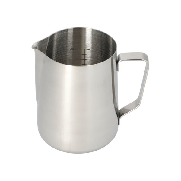 FOAMING JUG 1 LITRE WITH ETCHED VOLUME MEASURES - The Coffee Machine Collective